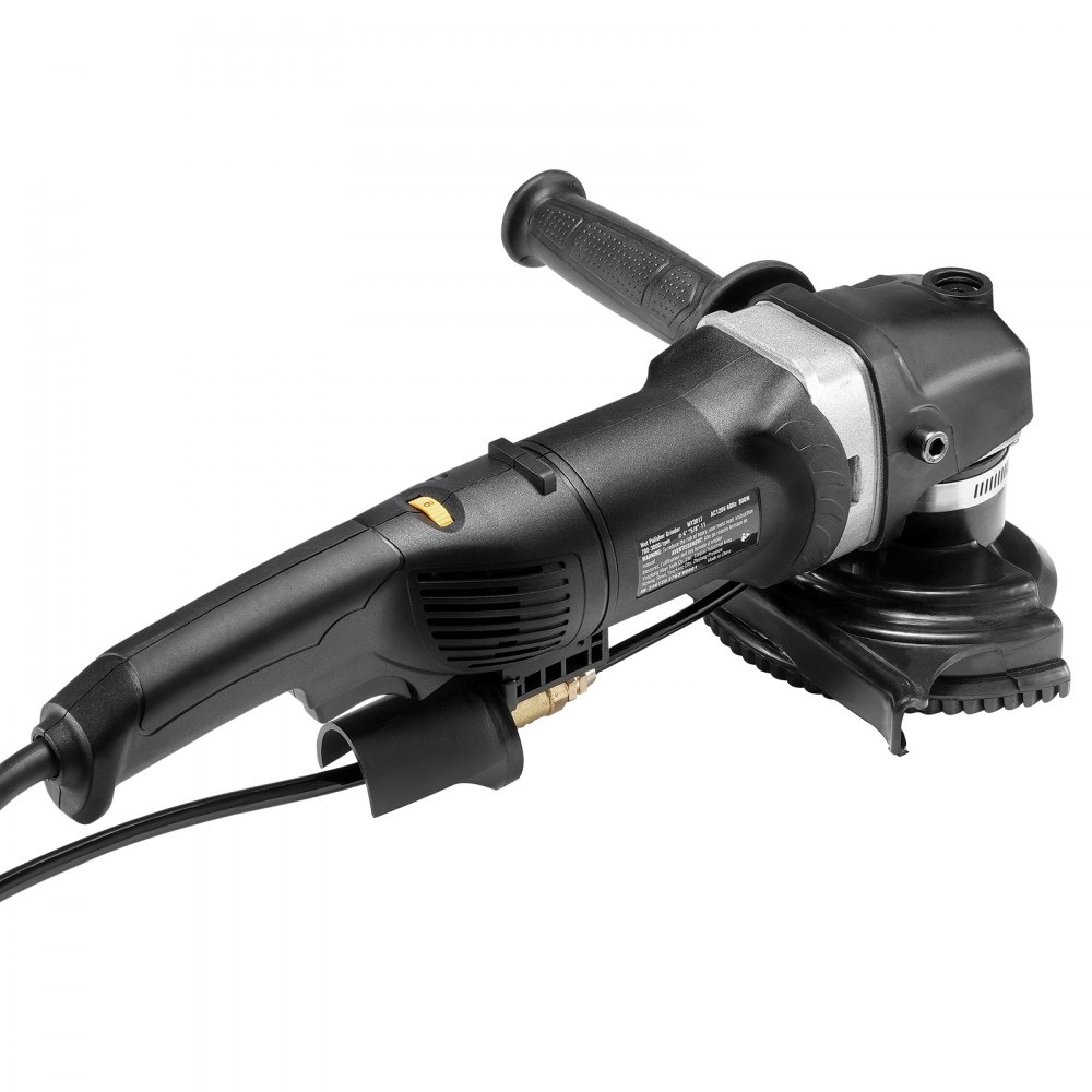 Natte polijstmachine 800W, 4" betonslijpmachine met 6 variabele snelheden en 7 polijstsets, natte slijpmachine voor marmer, graniet, steen, rotsen, tegels, uitgerust met een RCD (700-3000 RPM)