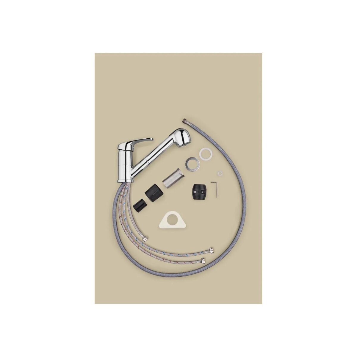LIVARNO® single-lever sink mixer with pull-out spray