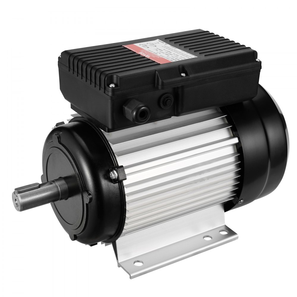 2.2KW elektrische motor 2800 RPM AC 220-240 V 13.8A 90L B3 frame luchtcompressormotor Eenfasig 24 mm Spline-as rechts/links rotatie voor landbouwmachines en algemene uitrusting