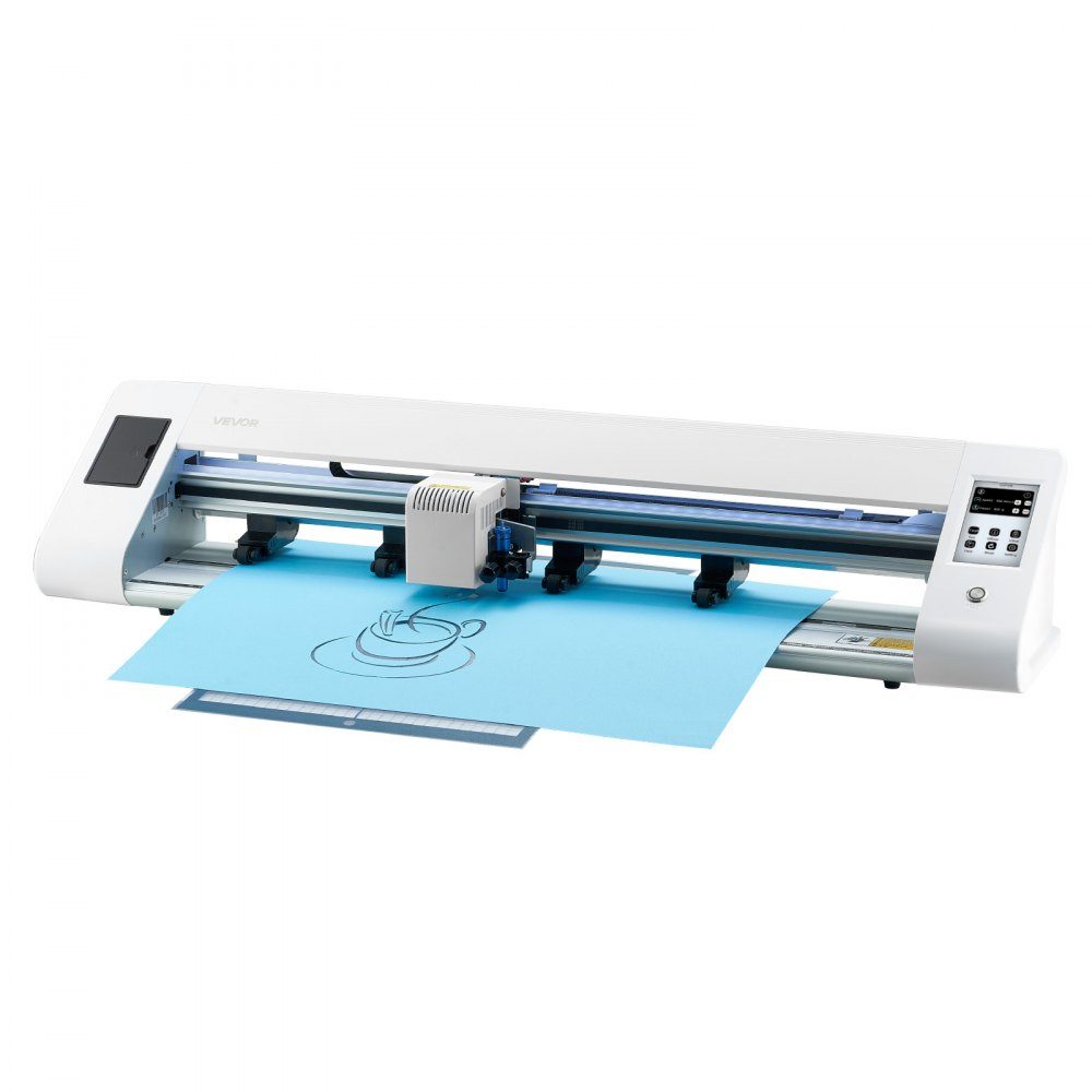 Coupe-vinyle (taille de coupe de 60 cm) avec logiciel de détection et de conception automatique des bords ainsi que 2 types de lames et matériaux, compatible avec SVG/EPS/PLT, pour des travaux manuels personnalisés