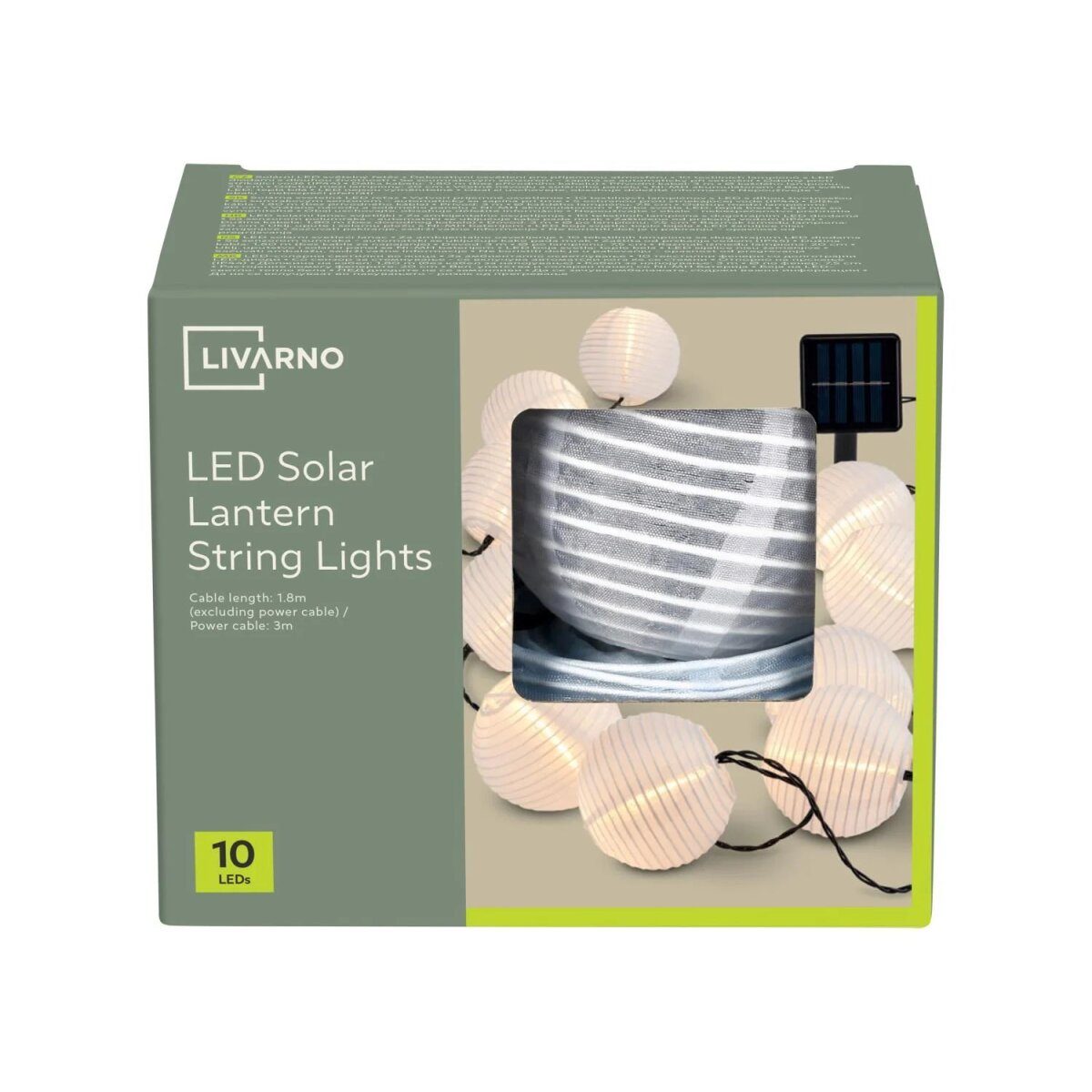 LIVARNO® LED-lichtketting op zonne-energie (wit)