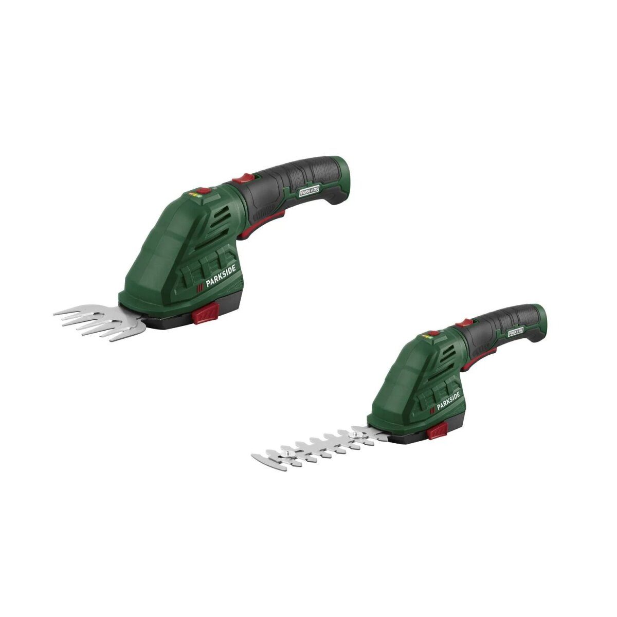 PARKSIDE® 4 V 2-in-1 accugras- en buxusschaar »PGSA 4 D5«, met 180° draaibare zachte handgreep