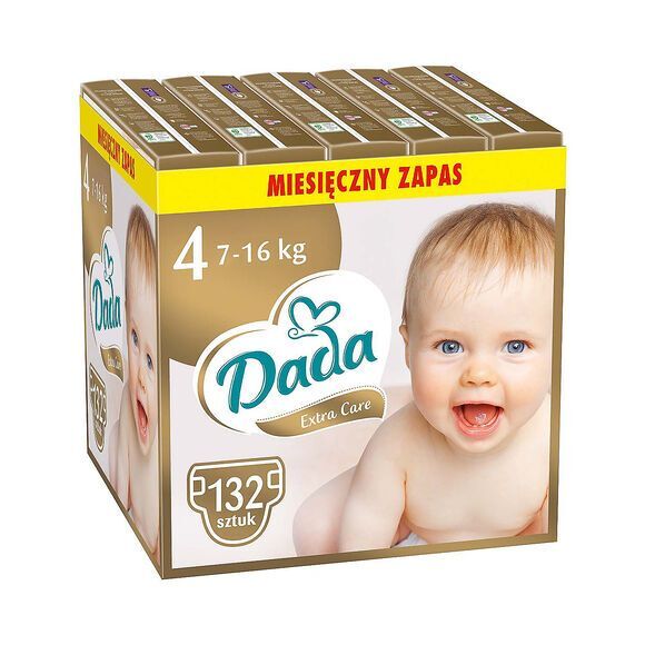 Extra Care 4 Maxi-luiers, pakket van 132 superabsorberende inleggers, 7-16 kg Extra Care 4 Maxi-luiers, pakket van 132 superabsorberende inleggers, 7-16 kg