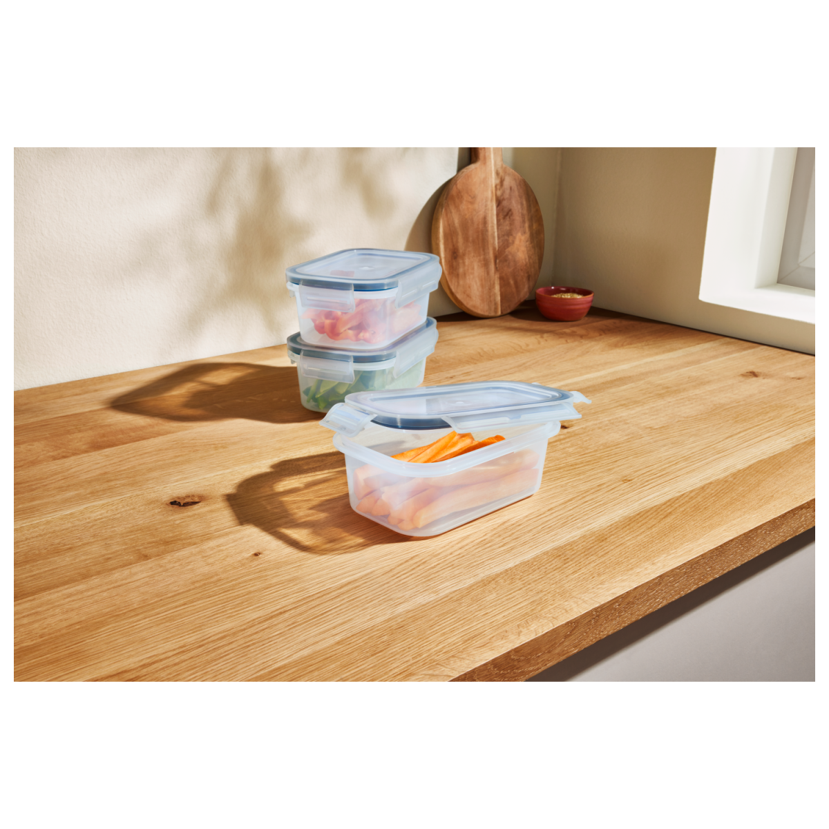 SILVERCREST® voedselbewaarcontainers met kliksluiting (blikje met deksel, set van 2)
