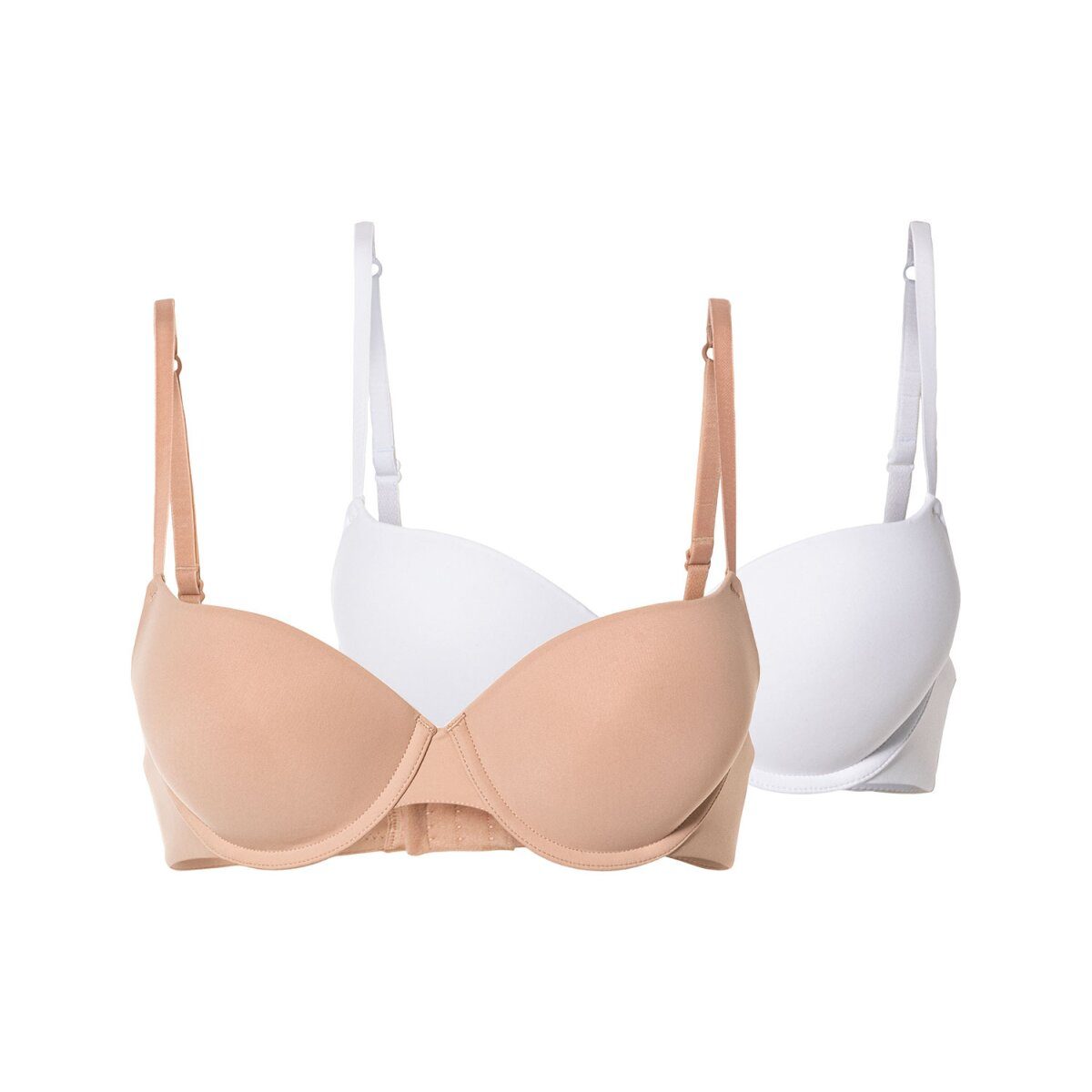esmara® Damen Push-up-BHs, 2-teilig, mit verstellbaren Trägern