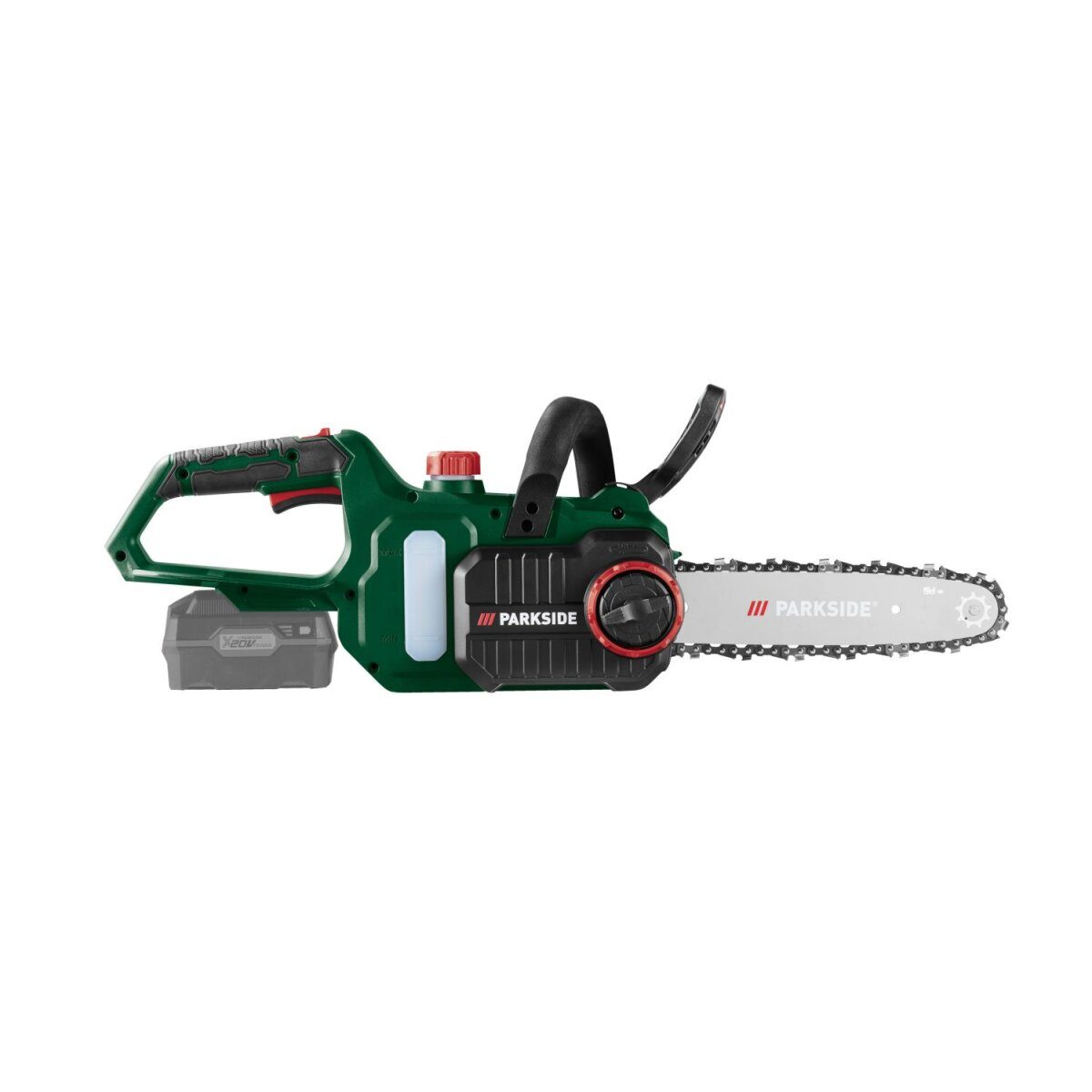 Akumulatorowa pilarka łańcuchowa PARKSIDE® 20 V „PAKS 20-Li F5”, bez akumulatora i ładowarki