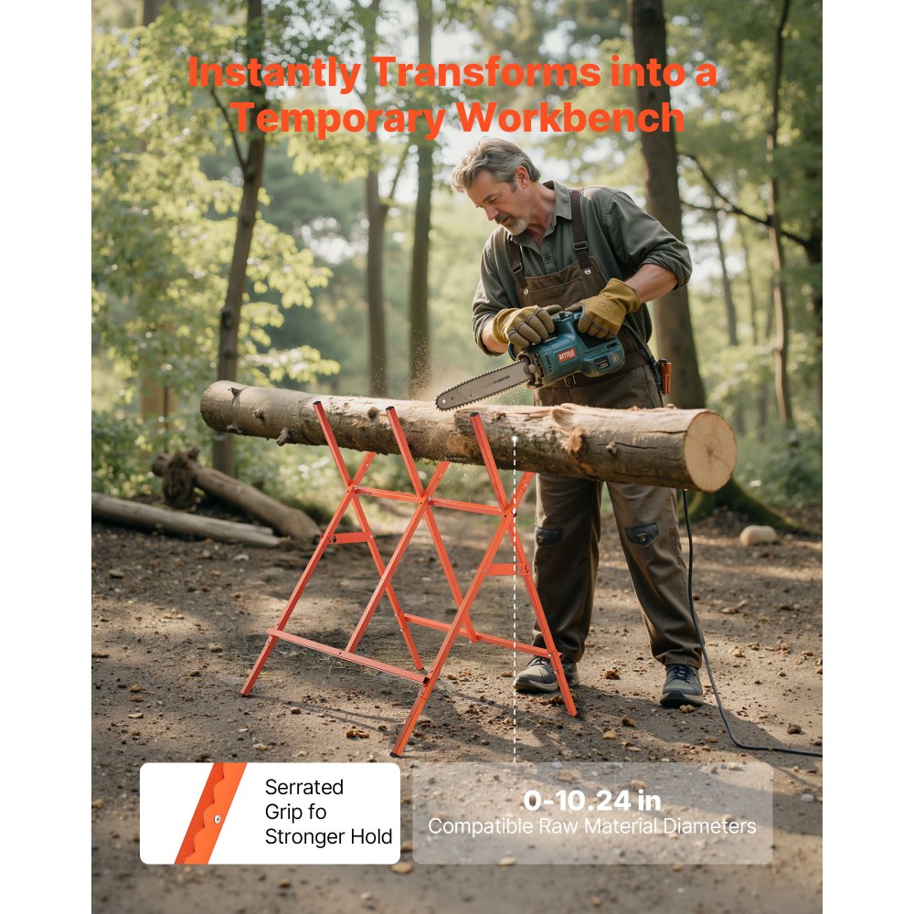 Sägeböcke mit Kettensägenhalter, 117,9 kg, Holzsägebock höhenverstellbar, Sägerahmen, Sägehilfe mit rutschfesten Fußpolstern, Kettensägenbock, Holzarbeiten, Tischler & Bauunternehmer Sägeböcke mit Kettensägenhalter, 117,9 kg, Holzsägebock höhenverstellbar, Sägerahmen, Sägehilfe mit rutschfesten Fußpolstern, Kettensägenbock, Holzarbeiten, Tischler & Bauunternehmer