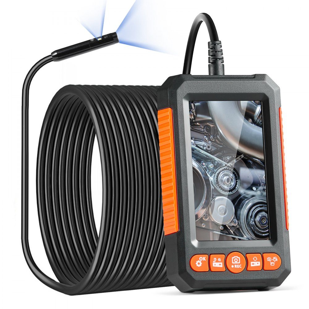 Endoskopkamera Inspektionskamera 1080P Rohrkamera 15m Kabel 10,9cm Display
