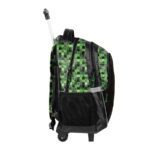 Pixel Mask backpack with wheels