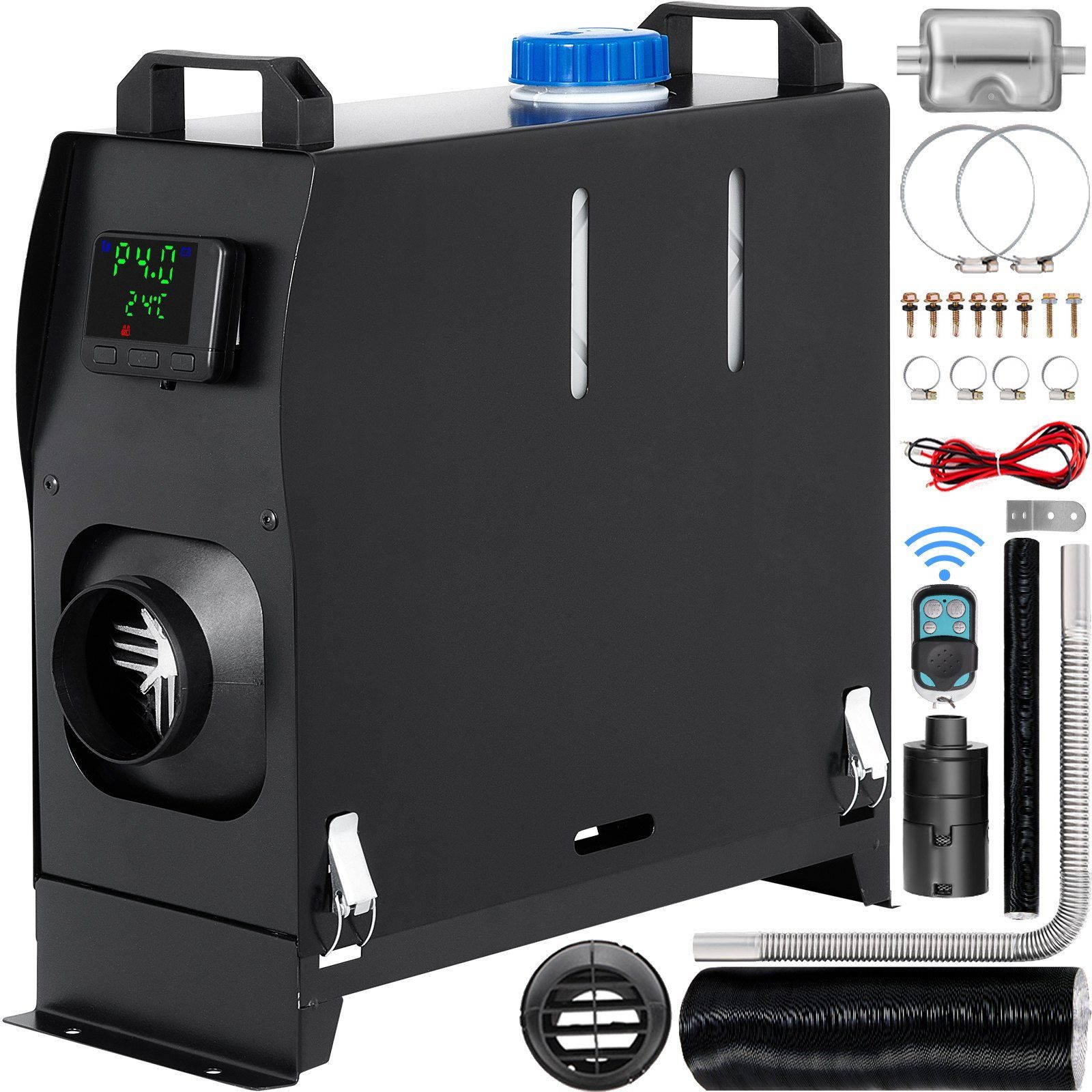 Air diesel heater 12V 8KW with LCD switch - efficient additional heater for cars, trucks, vans and motorhomes