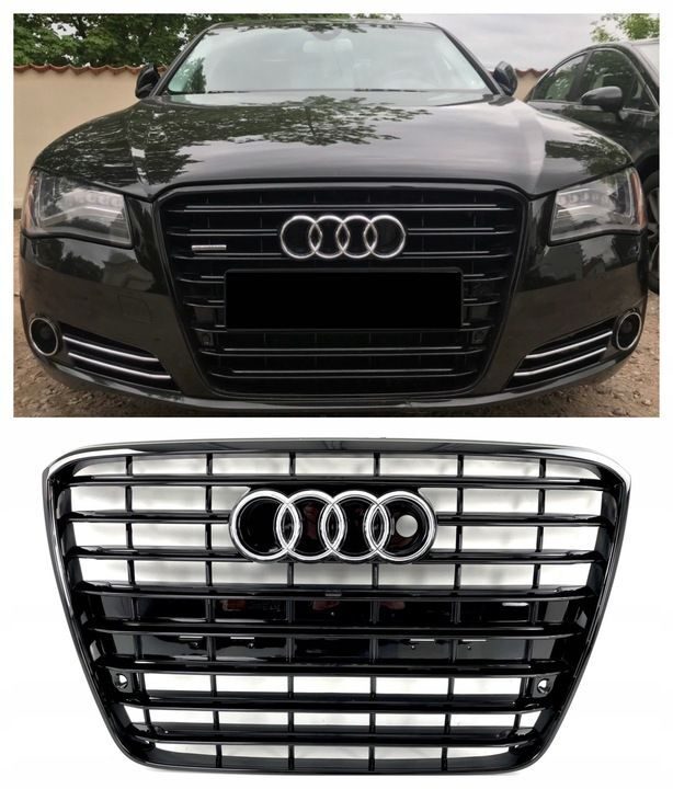 GRILL AUDI A8 D4 4H 2010-2014 4H0853651HT94 Ontwerp 2 – Artikelnr. HT-16052