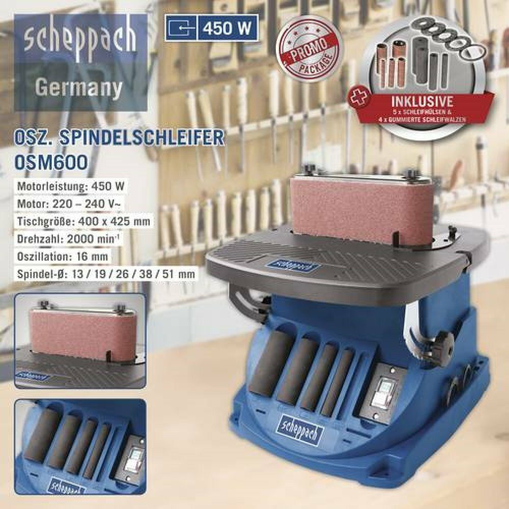 Scheppach Spindelschleifer OSM600