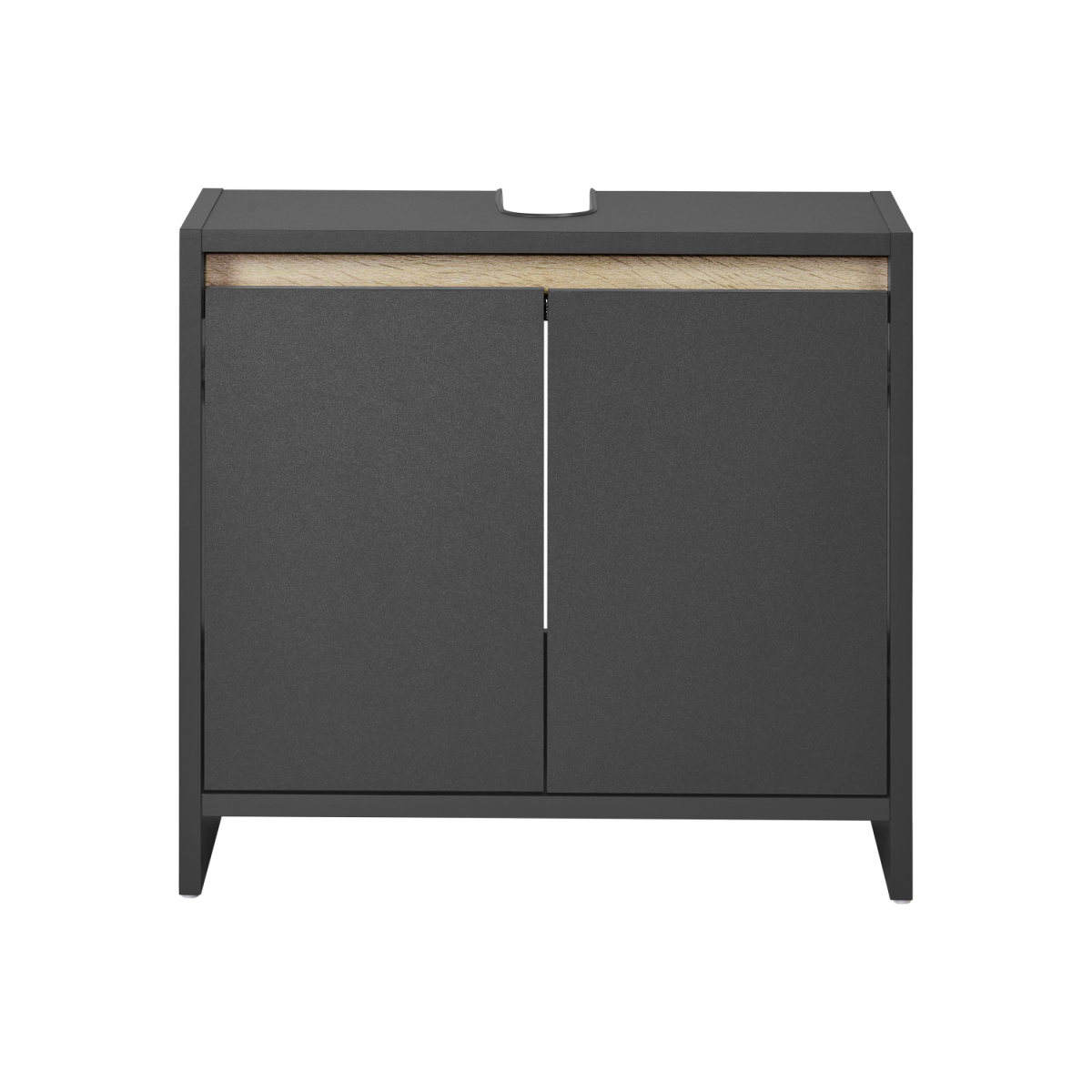 LIVARNO home Meuble vasque « Oslo » avec 2 portes, anthracite