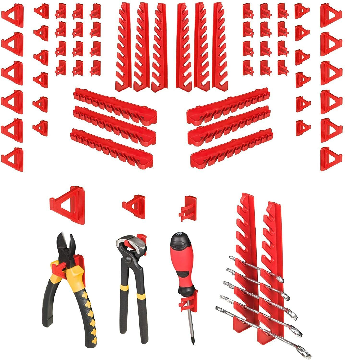 Tool wall set tool holder with perforated wall storage system tool perforated wall wall shelf workshop shelf 115x78