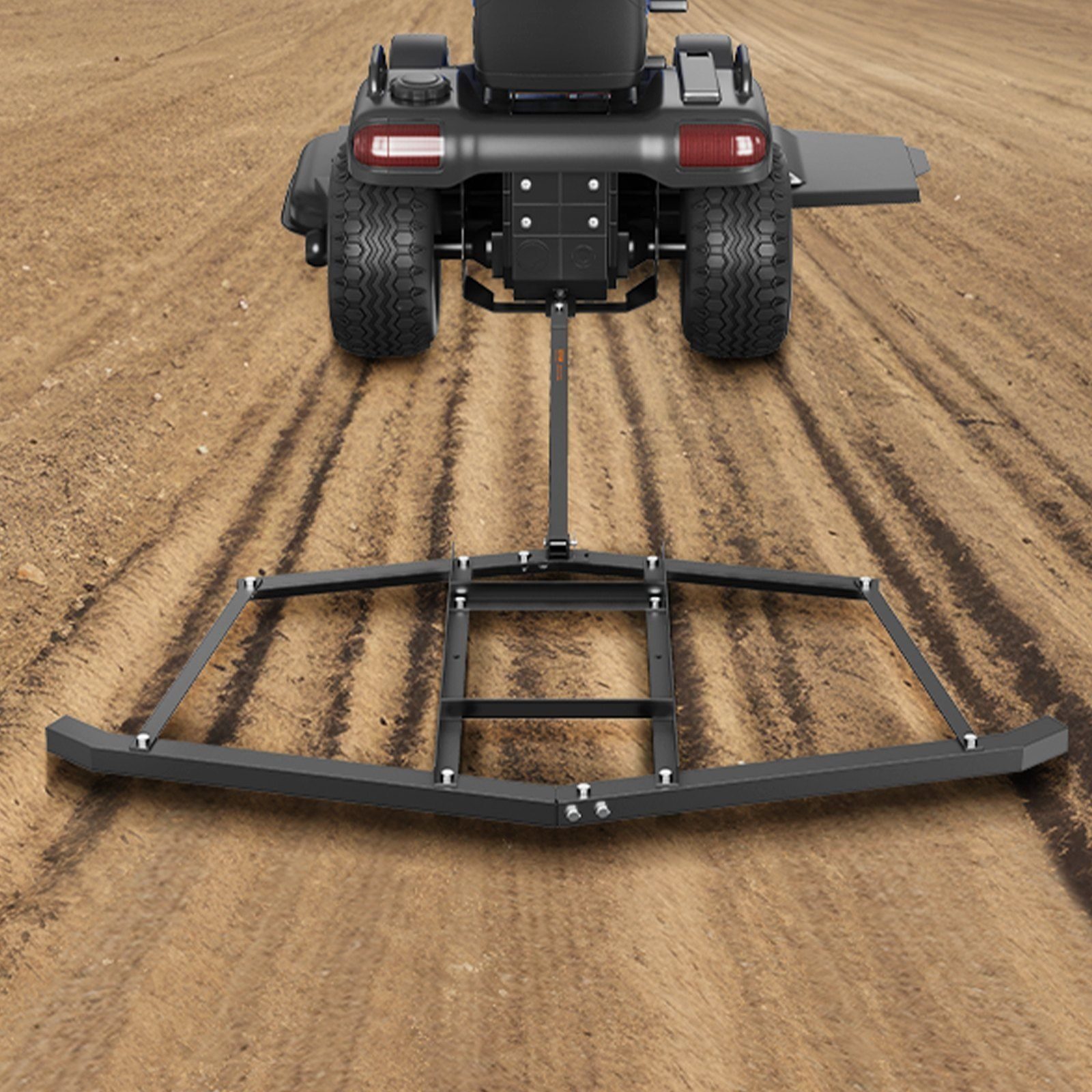 Sleepeg 1890 x 1945 x 90 mm Tractor weideeg Weidesleep van 4 mm dik Q235 staal Veldeg Verstelbaar dwarsbalkbereik 203,2/406,4 mm Gazonsleep ATV's, UTV's, tuintractoren