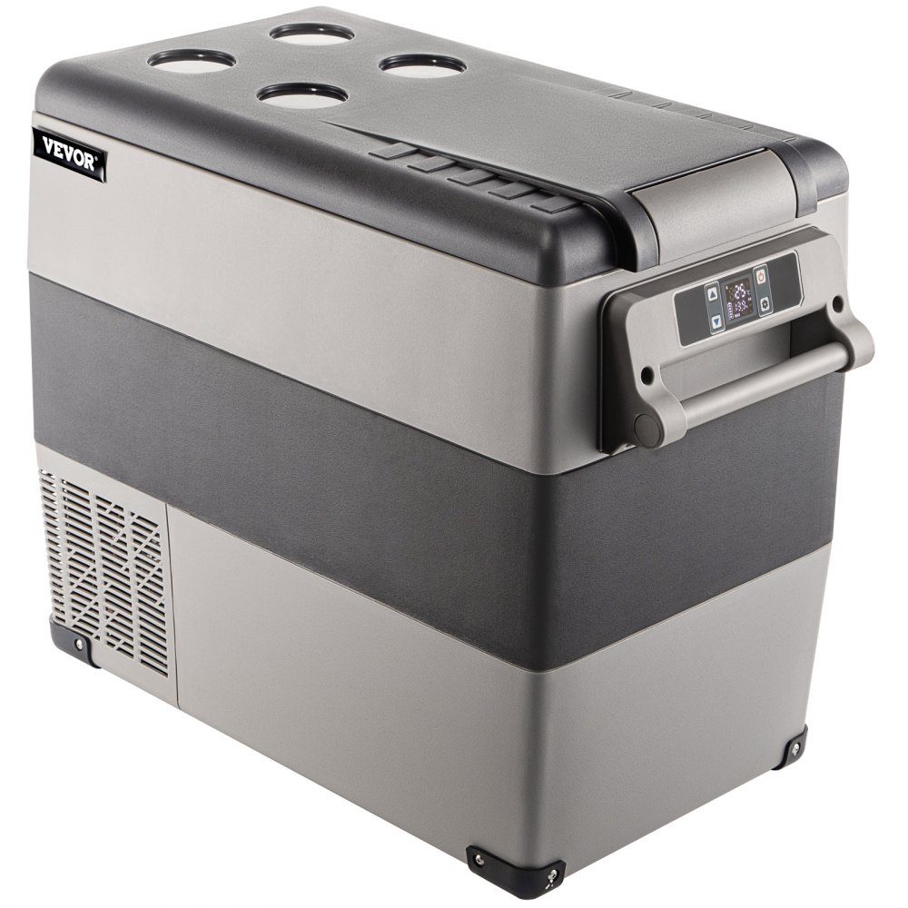 Portable Compressor Cooler Box 55L Car Fridge 220V Mini Fridge Electric Freezer Box Small Freezer for Car Camping Truck Boat