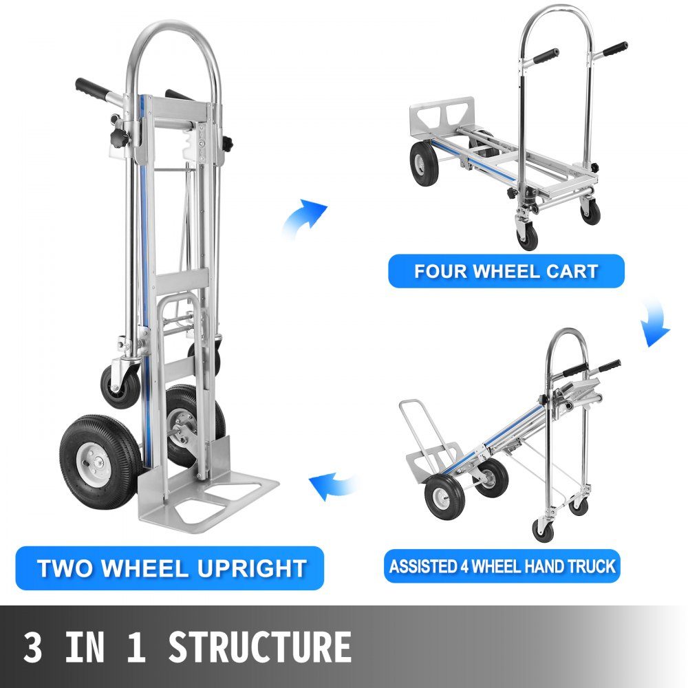 Sackkarre 3 in 1 Aluminium Faltsackkarre Sackkarre Auto Schwerlast faltbar