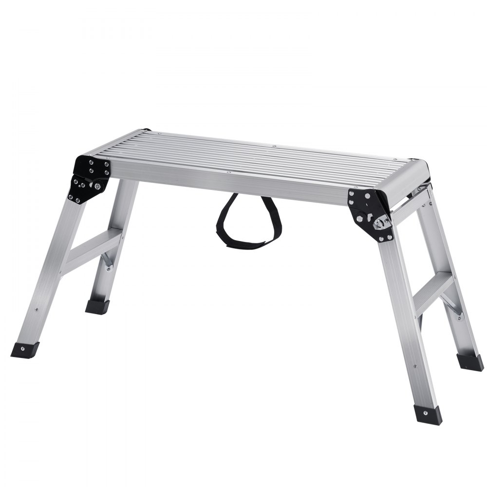 Aluminium-Arbeitsplattform, klappbare Werkbank, 76 x 30 x 50,8 cm, Arbeitsplattform, 150 kg Tragkraft, Stufenbank mit Sicherheitsschlössern, Trittleiter für Heimbüro, Werkstatt und Garage, Silber Aluminium-Arbeitsplattform, klappbare Werkbank, 76 x 30 x 50,8 cm, Arbeitsplattform, 150 kg Tragkraft, Stufenbank mit Sicherheitsschlössern, Trittleiter für Heimbüro, Werkstatt und Garage, Silber