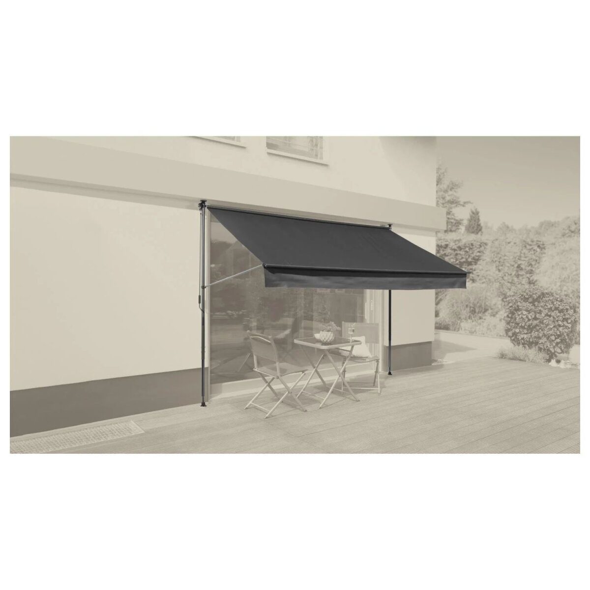 LIVARNO® Klemmmarkise 300 x 150, Anthrazit