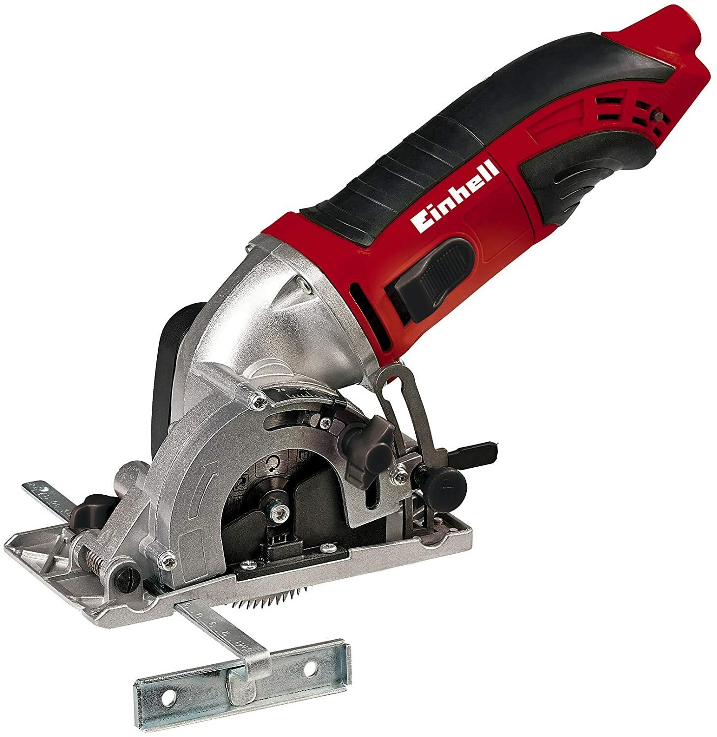 Einhell mini circular saw set TC-CS 860 (450 W, max. 23 mm, saw blade Ø 85 mm, suction adapter, rip fence, 2 saw blades, 1 diamond cutting disc, case)