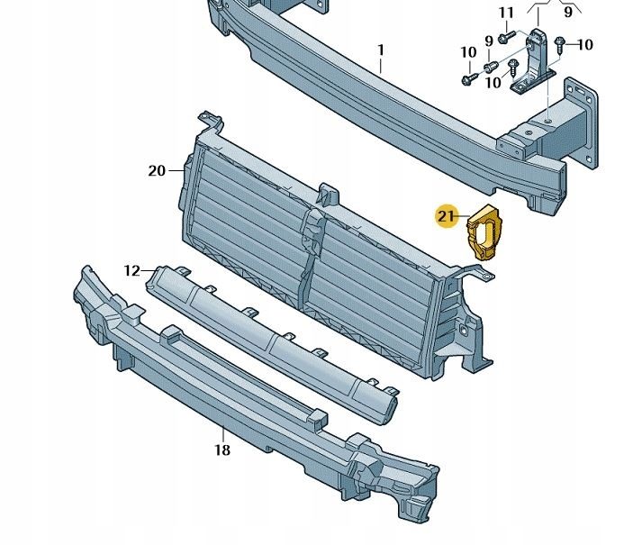 Original AUDI Q7 holder 4M0121287B