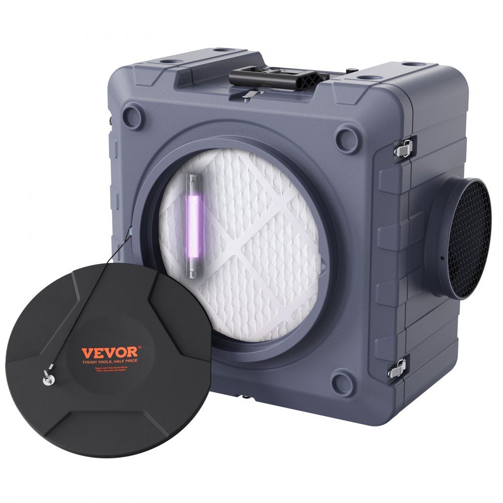 Air purifier with 3-stage stackable negative air machine with 800 CFM