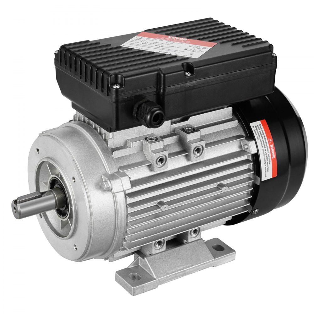 0,75 kW elektrische motor 1400 rpm AC 220-240 V 5,45 A 80 B34 frame luchtcompressormotor eenfasig 19 mm spline-as rechts/links rotatie voor landbouwmachines en algemene uitrusting