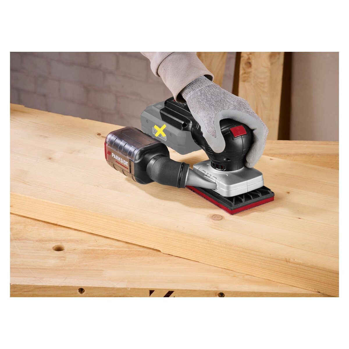 PARKSIDE PERFORMANCE® Akku-Schleifgeräte, 20V Akku-Schwingschleifer PAMPS 20-Li A2, ohne Akku und Ladegerät