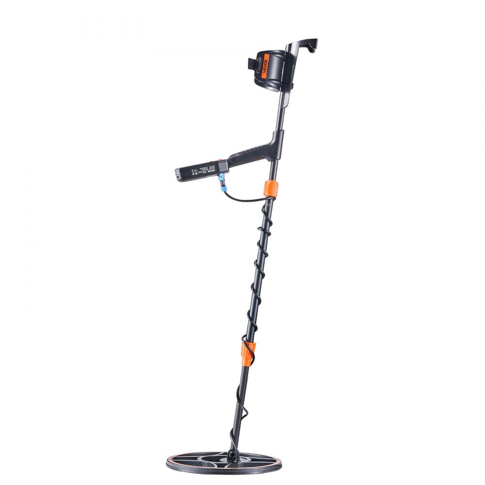 Adult Metal Detector 304.8mm Professional Metal Detector with 7 Modes IP68 Waterproof High Precision Gold Detector with Display Wireless Headphones Adjustable Length for Gold Hunting
