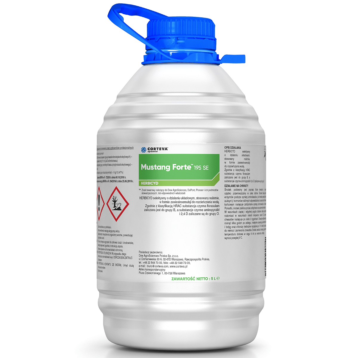 Mustang Forte 195 SE (Florasulam, Aminopyralid, 2,4-D) Corteva – Herbizid