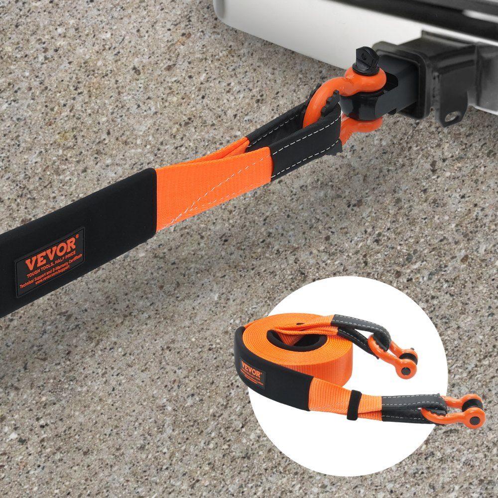 Car Tow Rope 30,000 lbs 3ft 3" Emergency Heavy Duty Car Tow Rope