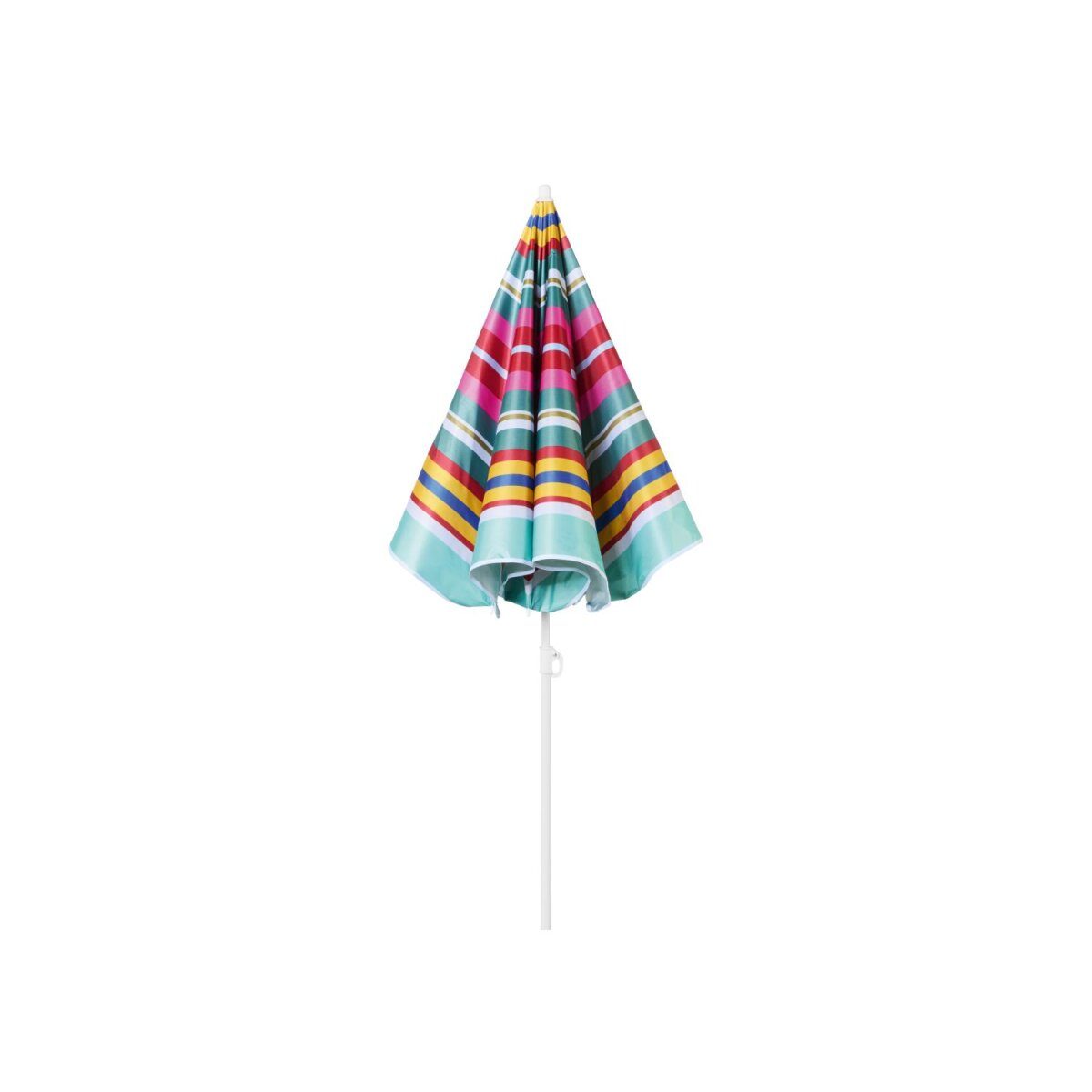 Parasol CRIVIT, Ø 140 cm, z wąskimi kolorowymi paskami
