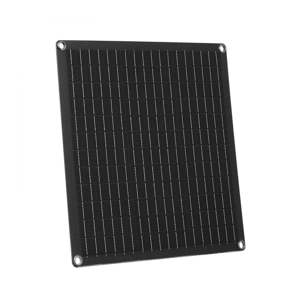 12V Monocrystal Solar Panel Kit 20W Battery Charger with Built-in Smart Controller and 3 Connection Cables Portable for RV, Car, Motorcycle, Boat, Van, Motorhome