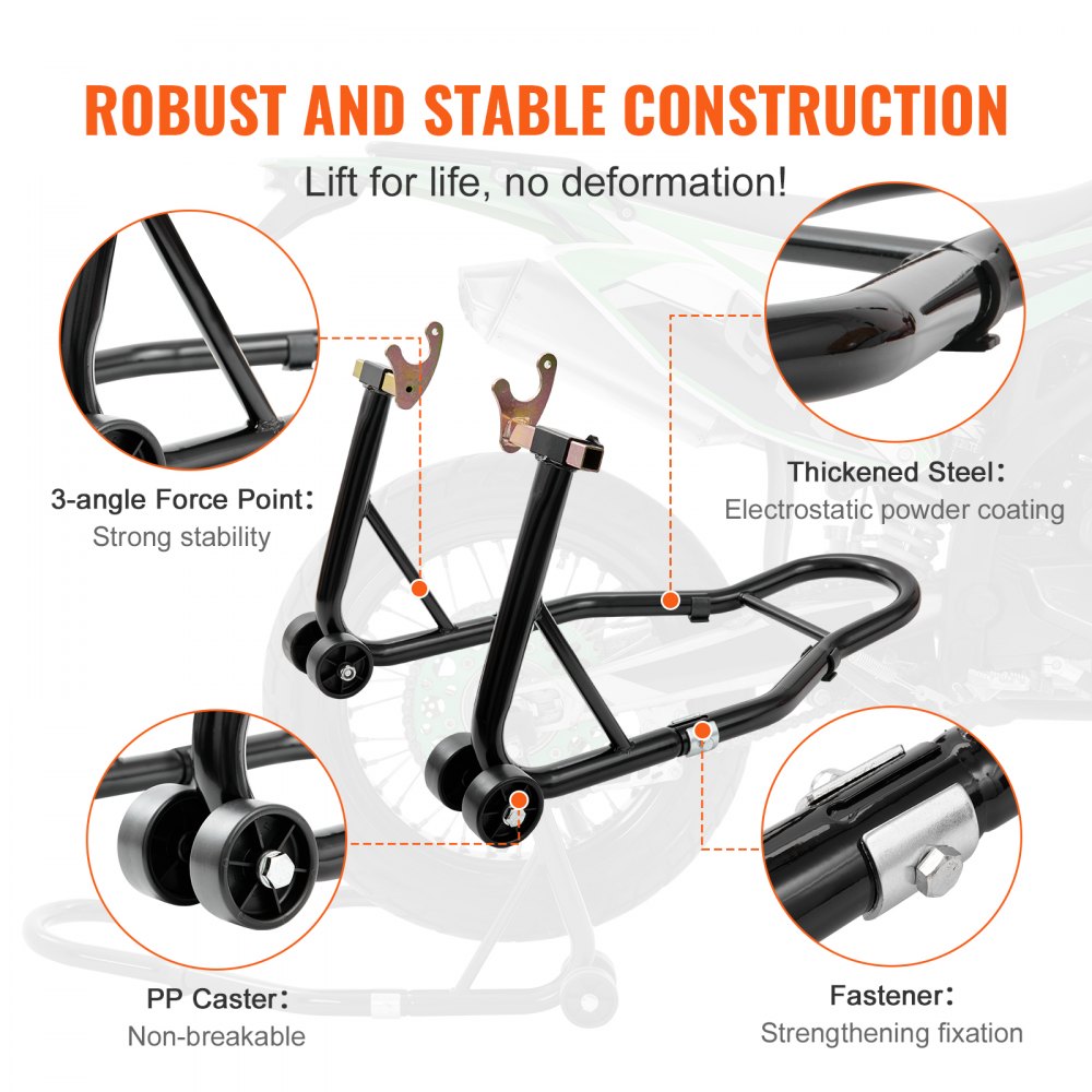 Motorradständer-Set Montageständer hinten & vorne 0,39 t Tragkraft, U-Typ + L-Typ + Doppelgabelköpfe, 225-350 mm / 230-330 mm / 165-240 mm Rollbarer Montageständer Montagelift Montageheber Motorradständer-Set Montageständer hinten & vorne 0,39 t Tragkraft, U-Typ + L-Typ + Doppelgabelköpfe, 225-350 mm / 230-330 mm / 165-240 mm Rollbarer Montageständer Montagelift Montageheber