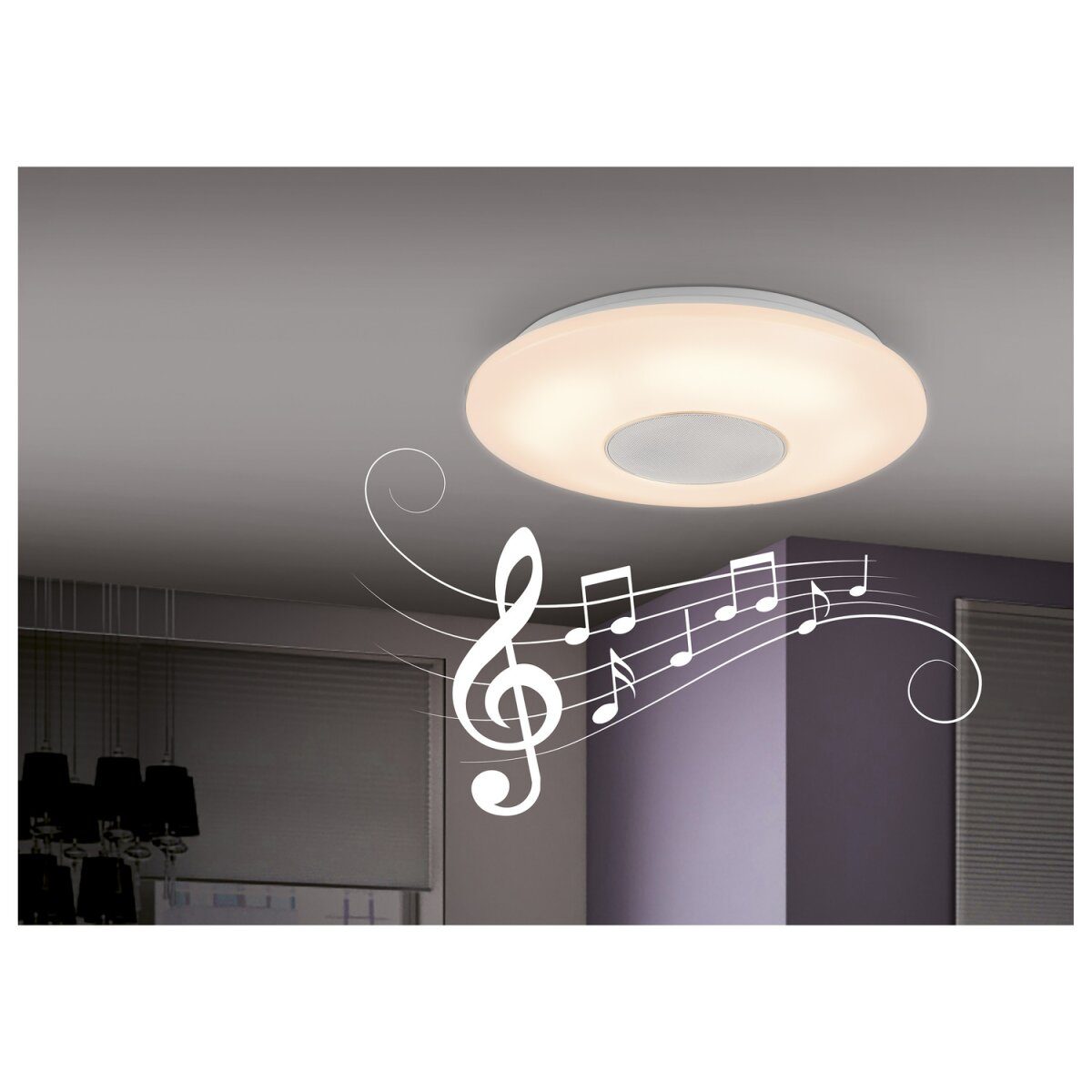 LIVARNO HOME LED-Deckenleuchte, mit Bluetooth®-Lautsprecher