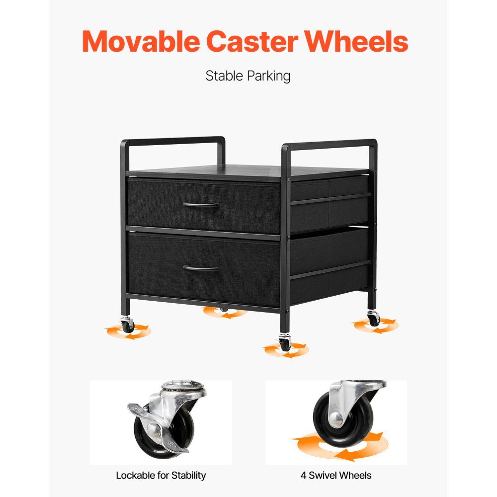 Mini support de Réf. rigérateur sur roulettes, support de réfrigérateur avec capacité de charge de 80 kg, mini table de réfrigérateur avec 2 tiroirs et 4 roulettes, étagère de réfrigérateur mobile pour dortoir, appartement, bureau, noir