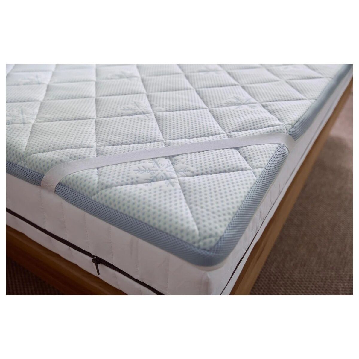 LIVARNO® Matratzenauflage Freeze, 90 x 200 cm, weiß