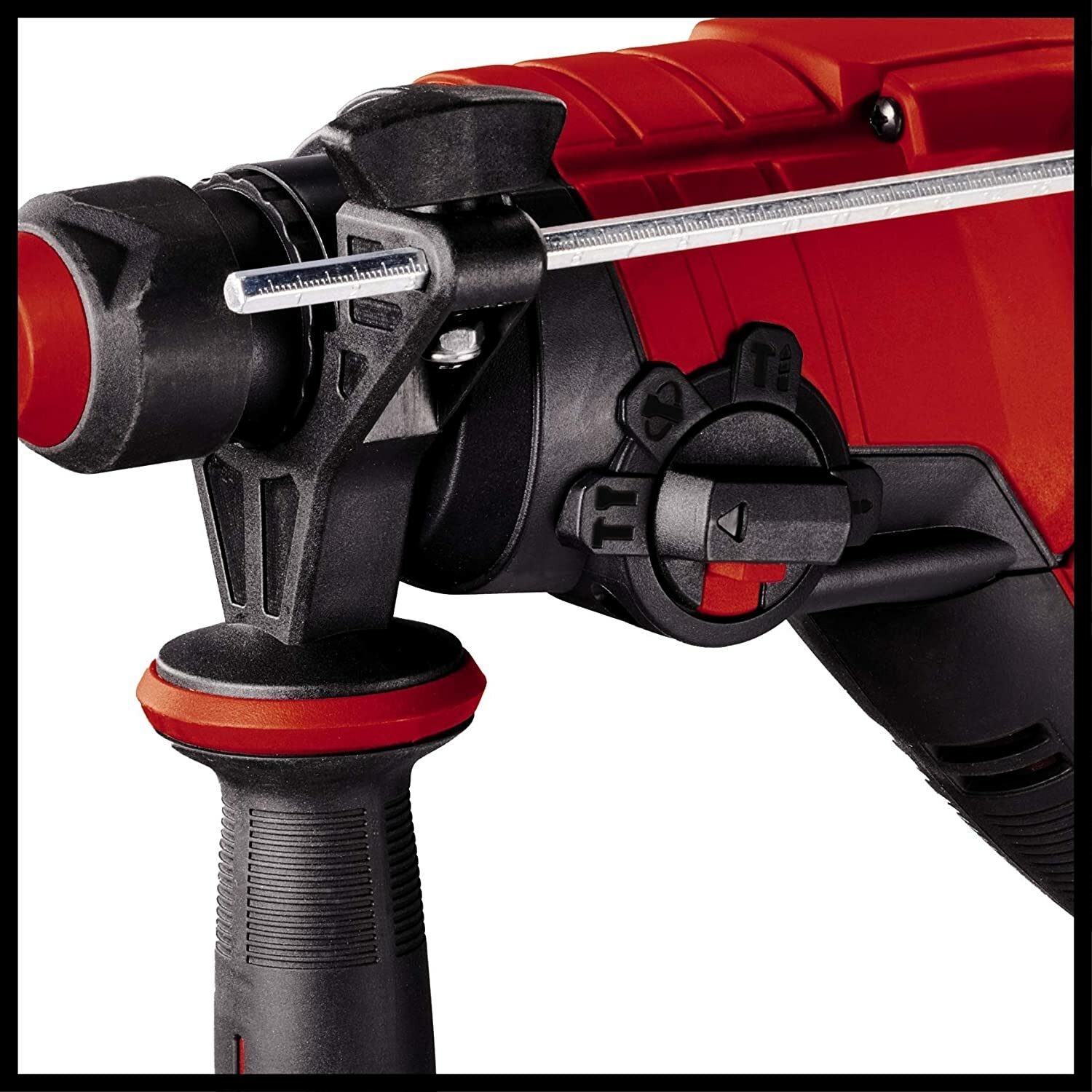 Wiertarka udarowa Einhell TE-RH 26 4F (800 W, prędkość udaru 0-4500/min, 2,6 J, pneumatyczny mechanizm udarowy, uchwyt narzędziowy SDS-plus, ogranicznik głębokości wiercenia w metalu, w zestawie E-box)