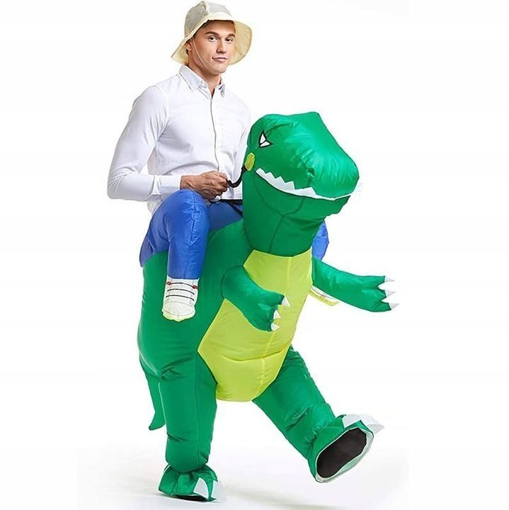 OPBLAASBAAR Dino-kostuum voor feest, Hallo, Halloween, carnaval