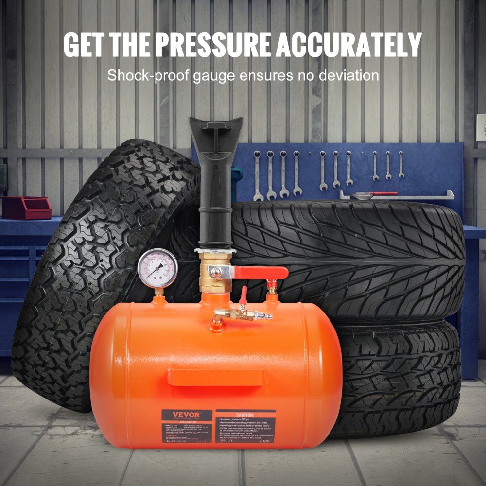 Pneumatic Tire Bead Seater 19L Blaster Tool Seat Filler for Trucks 10 Bar