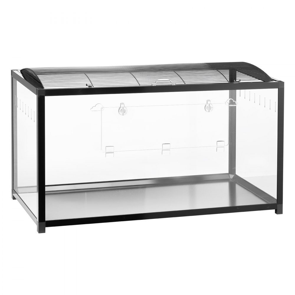 Hamsterkäfig, 360°-Ansicht, transparenter Hamsterlebensraum, Kleintierkäfig, 96 x 47 x 55 cm, belüfteter Mäusekäfig mit Vordertür, Rattenkäfig, tragbares Hamsterhaus für Ratten, Meerschweinchen