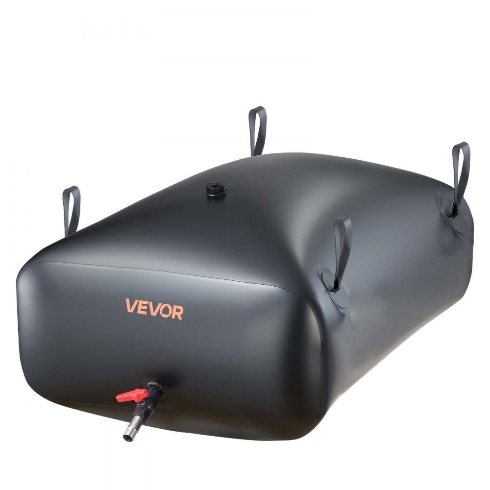 Wasserspeicherblase, 330 l Wasserbeutel mit Wasserhahn, faltbarer und tragbarer Wasserbeutel aus 1000D PVC, Wasserspeicher für Bewässerungssystem, Dürreresistenz und Katastrophen, Schwarz
