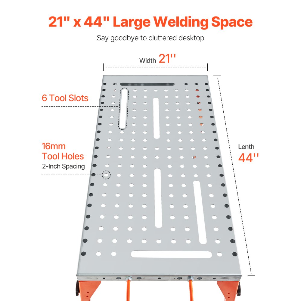 Opklapbare lastafel 533 x 1118 mm, draagvermogen 226 kg, werktafel met 4-traps hoogteverstelling, werkbank met 6 gereedschapsplaatsen en 16 mm montagegaten voor het repareren van lasconstructies Opklapbare lastafel 533 x 1118 mm, draagvermogen 226 kg, werktafel met 4-traps hoogteverstelling, werkbank met 6 gereedschapsplaatsen en 16 mm montagegaten voor het repareren van lasconstructies
