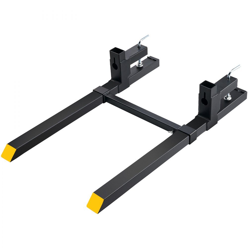 Palettengabel 1090x70x230mm Gabelträger 907kg Tragkraft Gabelzinken 109cm Gesamtlänge mit 76cm Gabelblatt Gabelstapler 495-915mm verstellbare Gabelzinken Frontlader Palettenrahmen