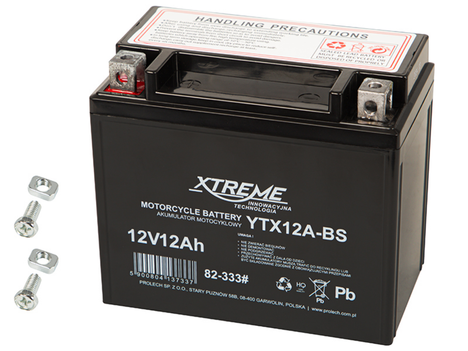 XTREME 12V 12Ah 150A DIMENSION 14Ah MAINTENANCE FREE YTX14A-BS L+ – Part No. 82-333# – Art.-Nr. HT-47065