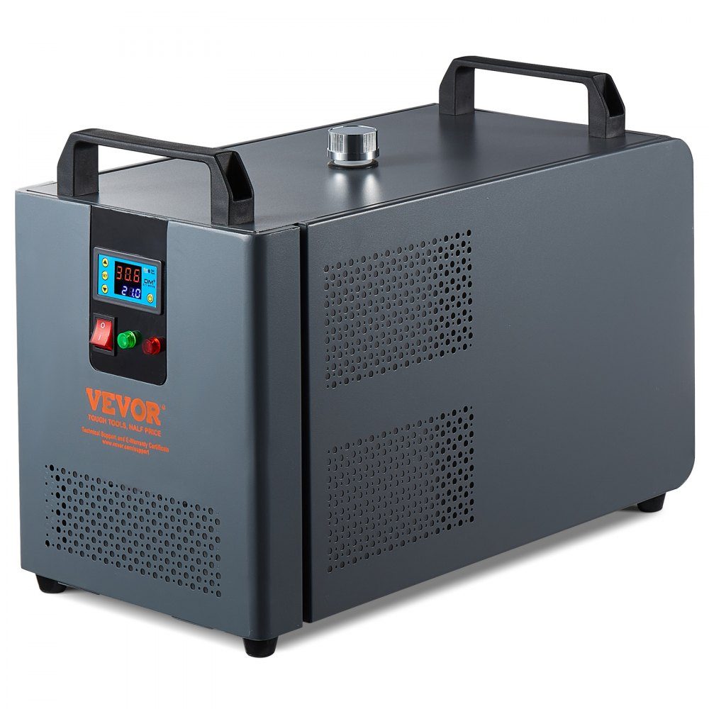 Industrial Water Chiller, KH-6000, 200W Industrial Water Chiller Cooling System with Compressor, 12L Water Tank Capacity, 7.8L/min Maximum Flow Rate, for CO2 Laser Engraving Machine Cooling Machine