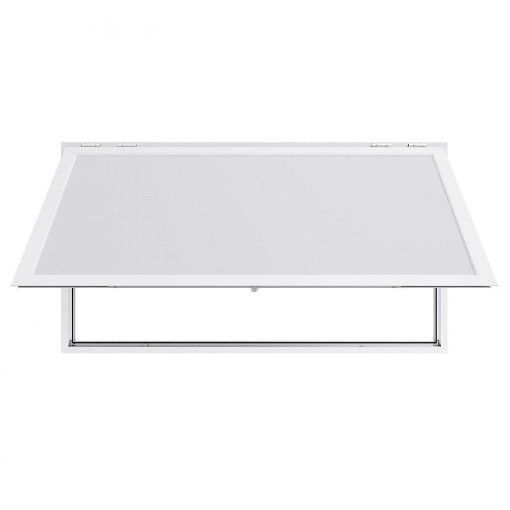 Snack window (1880 x 1016 mm), service window with aluminum frame for snack trailers, serving window with 85° opening angle for food trucks, rainwater-resistant drinks window