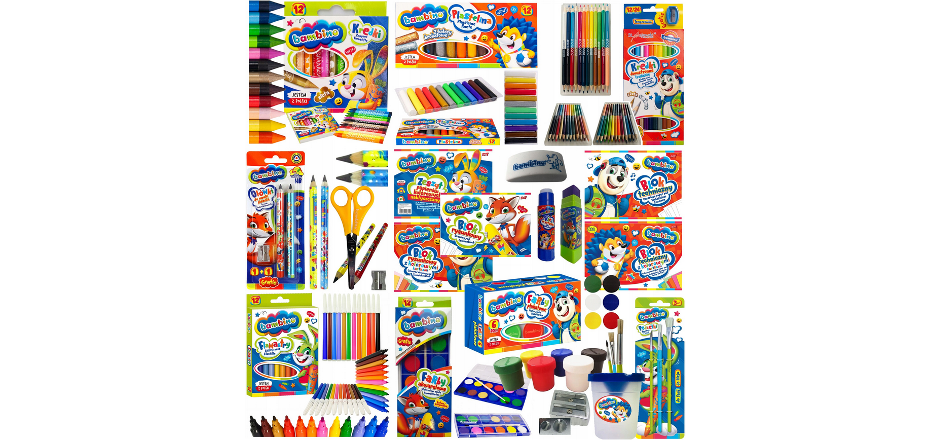 XXXL Starterset Schule Buntstifte Klebestift Tintenbox etc.