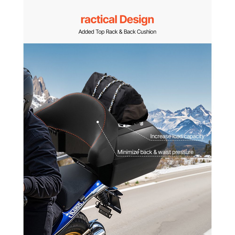 Motorrad-Topcase Motorradkoffer 48L Universal-Heckbox aus PP-Material, wasserdichte & abnehmbare Motorrad-Topbox mit Mehrlochboden & Ablage Helmkoffer (565 x 500 x 380 mm) Motorrad-Topcase Motorradkoffer 48L Universal-Heckbox aus PP-Material, wasserdichte & abnehmbare Motorrad-Topbox mit Mehrlochboden & Ablage Helmkoffer (565 x 500 x 380 mm)