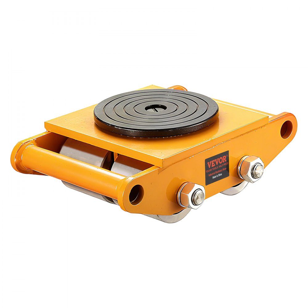4x armored rollers 12T transport chassis 280x210x105mm transport rollers with 4 directional wheels made of carbon steel industrial roller Ф 135x9mm swivel plate furniture transport aid transport roller
